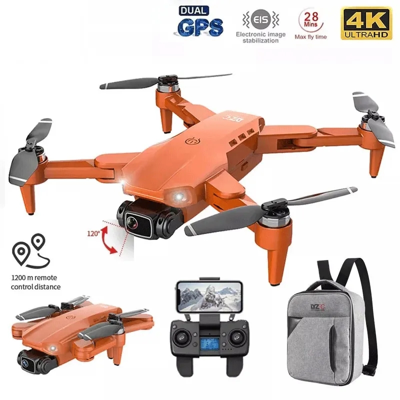 Fpv Brushless Rc Drone 4K - Drone L900 Pro lipat kamera ganda