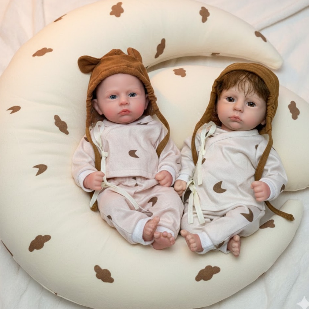 Reborn Baby Doll Silicone Realistic - AnjoDoll 33CM Boneka Reborn Anak Laki-laki