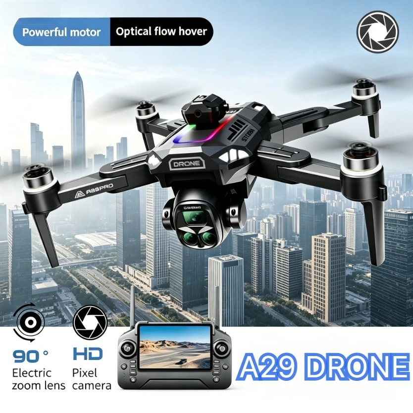 Fpv Brushless Rc Drone 4K - Drone Mini Lipat A29 GPS PRO