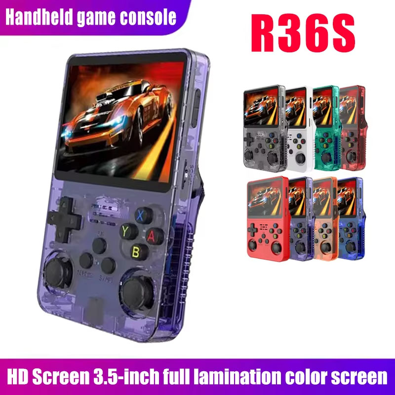 Retro Handheld Game Console R36S - Konsol Game Genggam Baru R36s Sistem