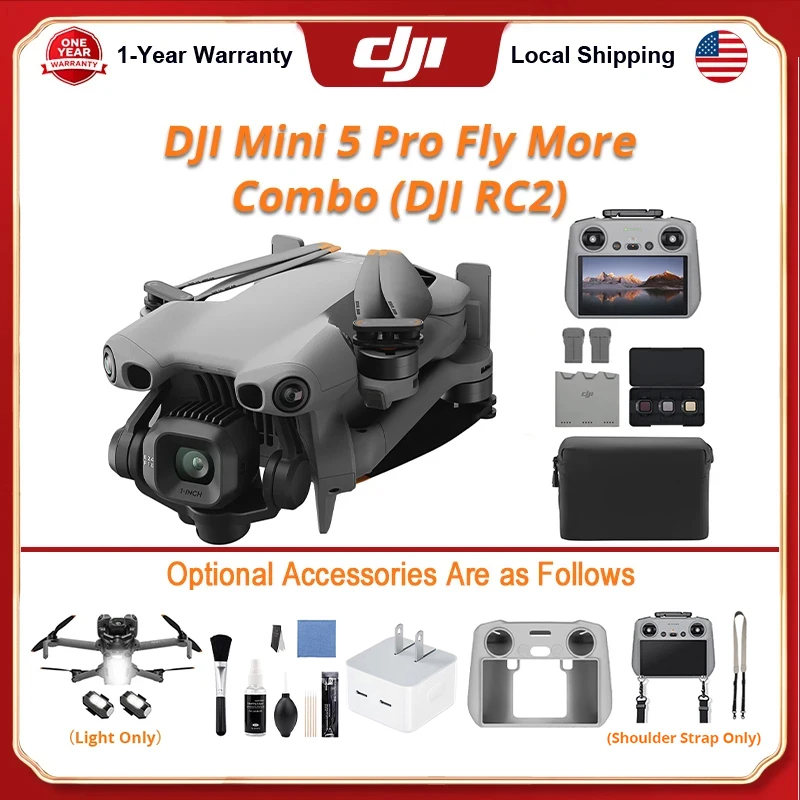 DJI Mini 5 Pro Fly Combo Drone - Fpv Brushless Rc Drone 4K ulasan dan harga