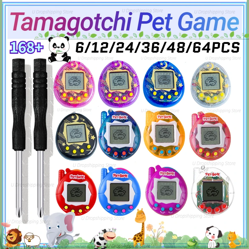 64-6 Buah Gantungan Kunci Hewa - Tamagotchi Electronic Pet Virtual ulasan dan harga