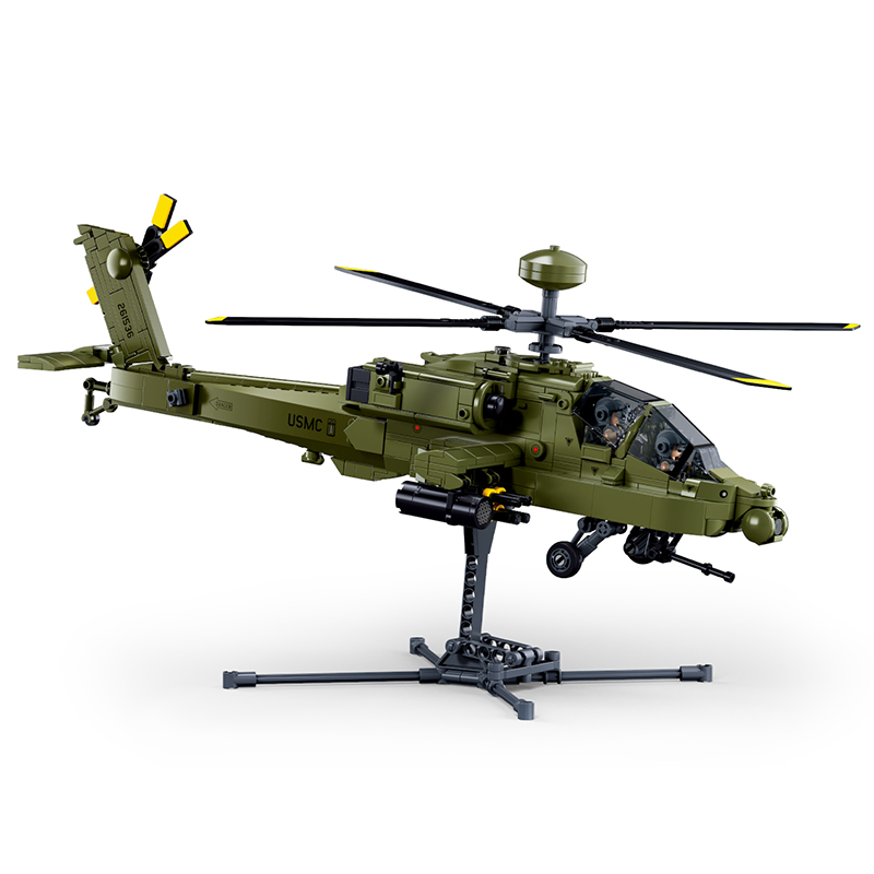Sluban M38‑B1536 Boeing AH‑64D - Lego Compatible Military Tank ulasan dan harga
