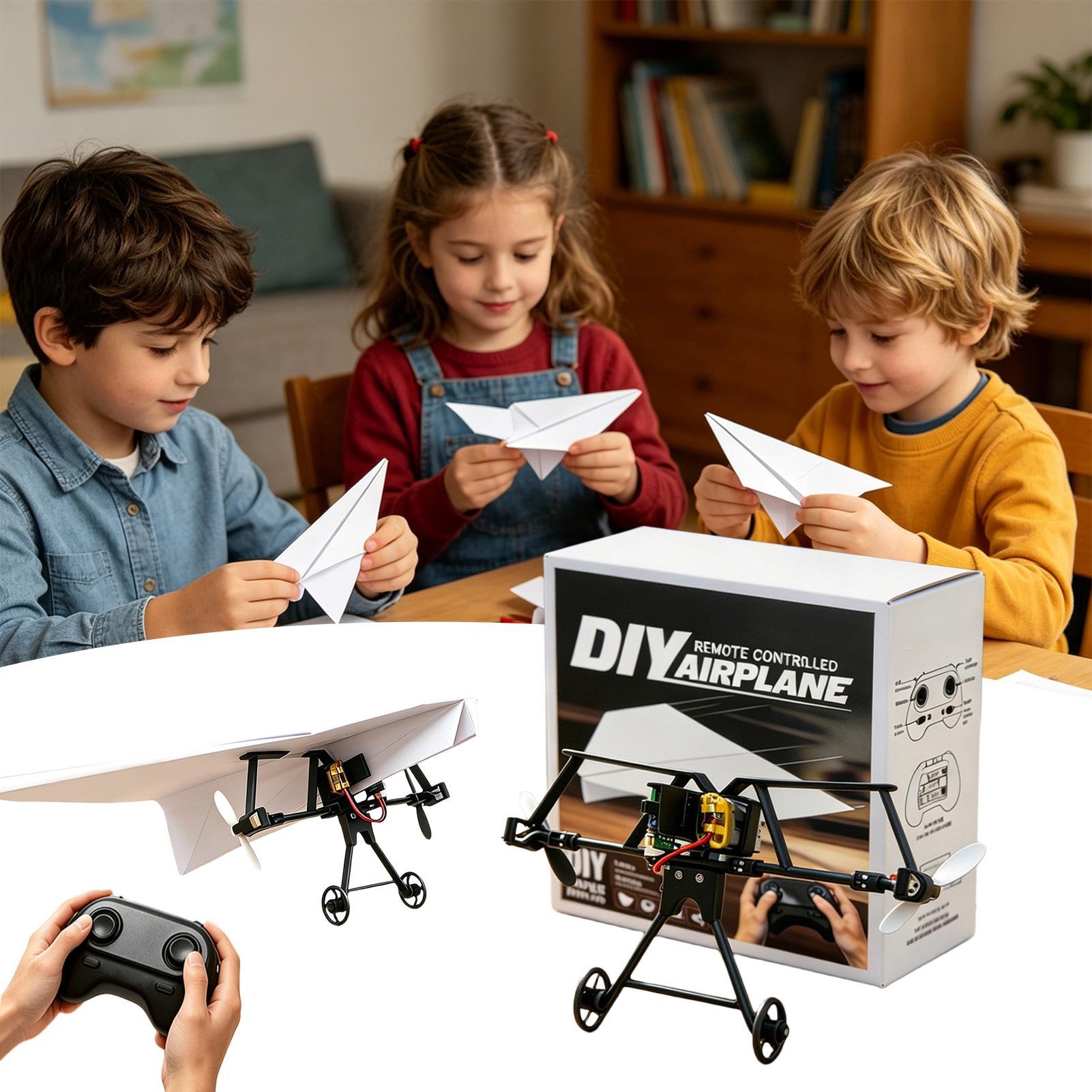 Kit Pesawat Kertas RC DIY Main - Remote Control Toys ulasan dan harga