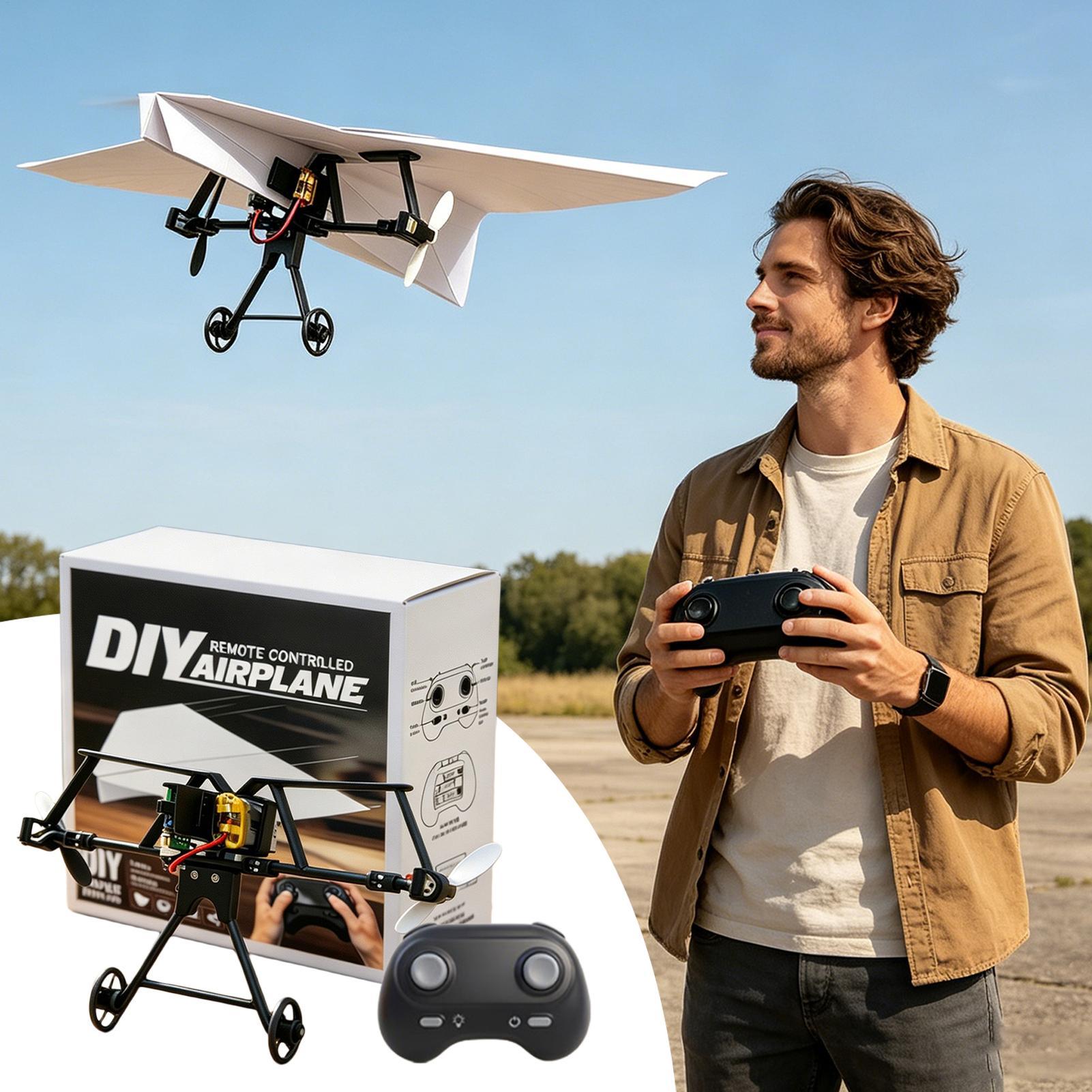 Kit Pesawat Kertas RC DIY Main - Remote Control Toys ulasan dan harga